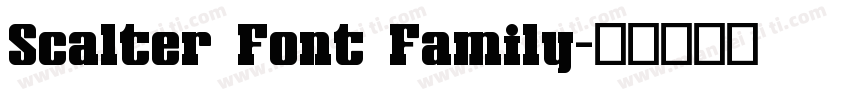 Scalter Font Family字体转换